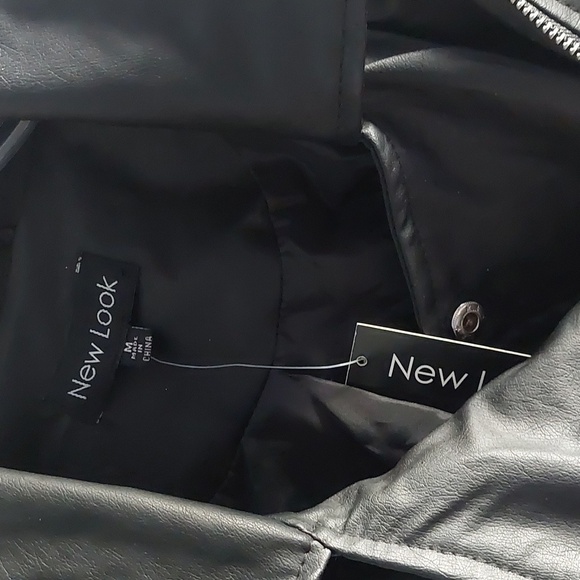 New Faux leather Studded Jacket M Bikercore Moto Punk Metal - Picture 5 of 7